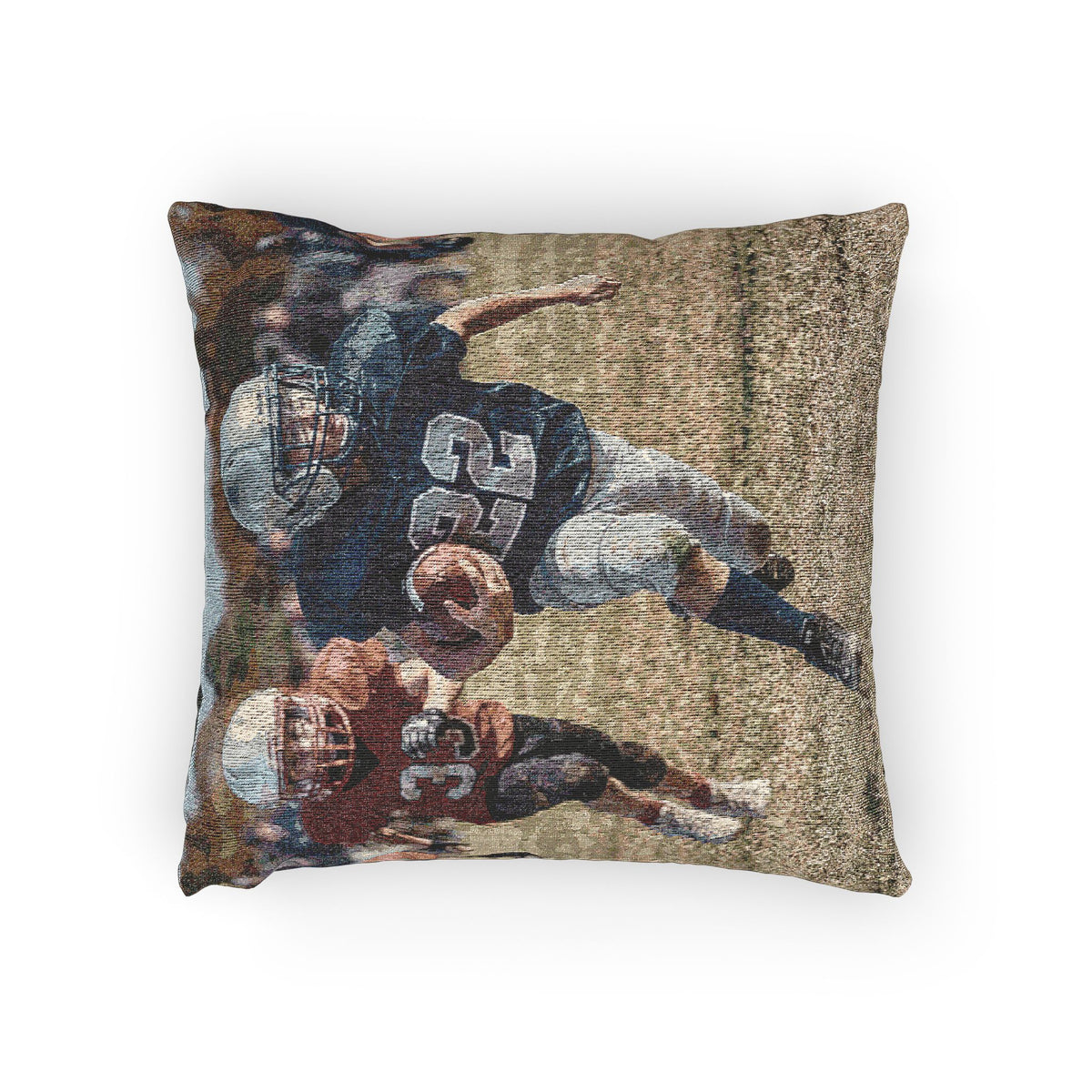 Personalized Game Day Photo Woven Pillow