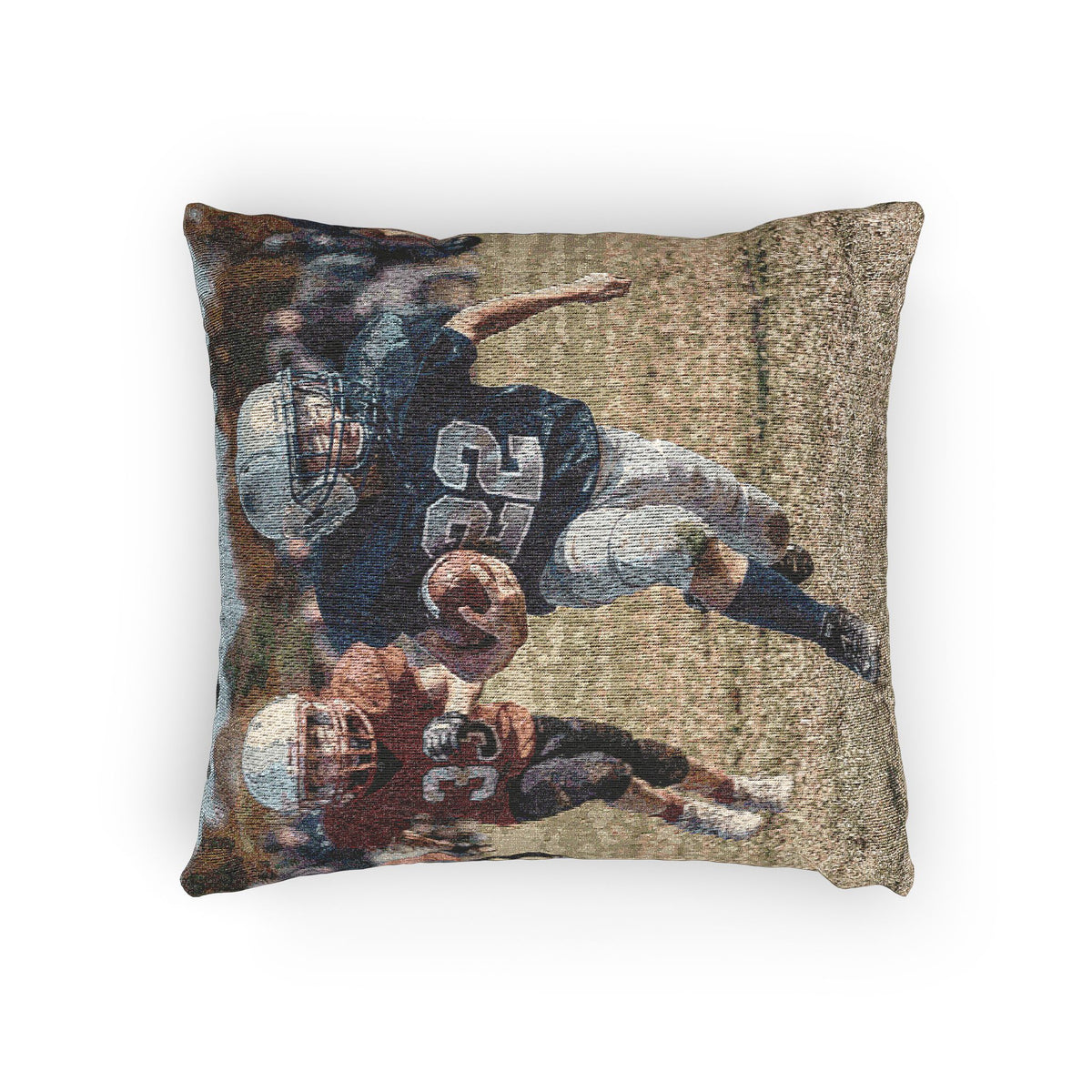Personalized Game Day Photo Woven Pillow