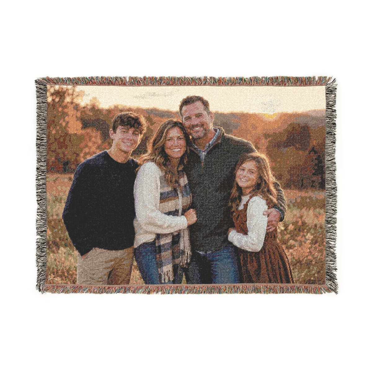 Personalized Photo Woven Blanket