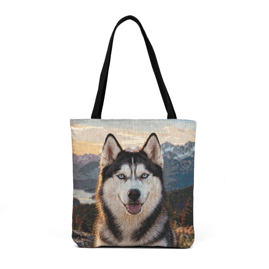 Personalized Photo Woven Tote Bag